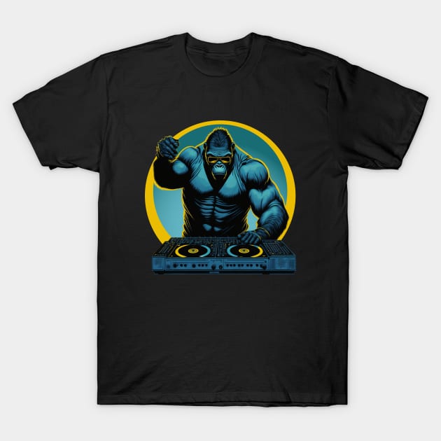 Gorilla Kong DJ Set T-Shirt by Hixon House